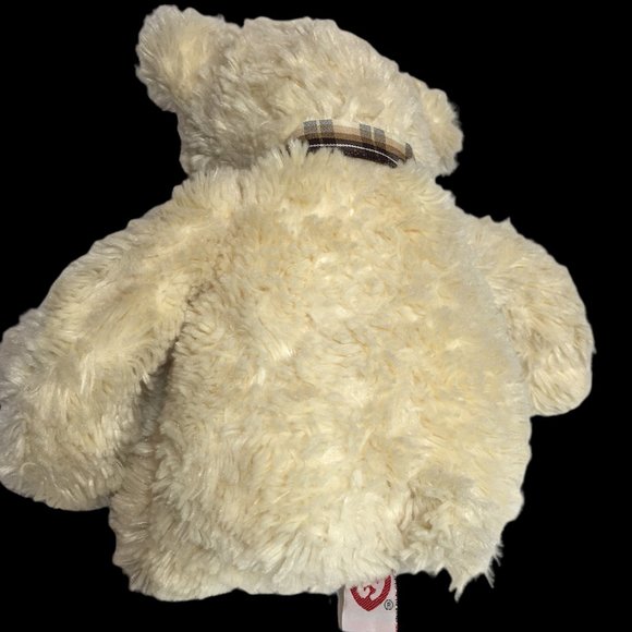 Ty Classic Charisse Ivory Cream Teddy Bear 2006 Beanbag Plush Plaid Bow RARE HTF - Picture 6 of 8